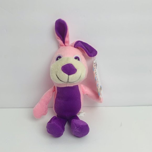Plush Paradise Easter Bunny Rabbit Spring Stuffed Animal Toy Pink Purple 10" - Picture 2 of 7